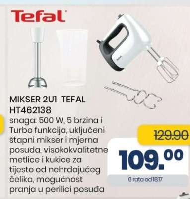 MIKSER 2U1 TEFAL HT462138