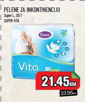 Violeta Vita Pelene za Inkontinenciju