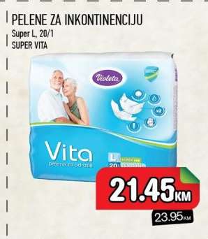 Violeta Vita Pelene za Inkontinenciju