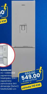 HLADNJAK HC-V288SWDE