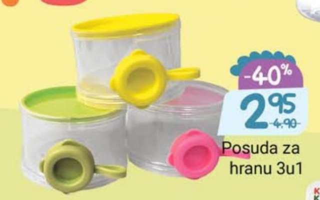 Posuda za hranu 3u1
