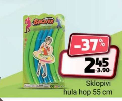 Sklopivi hula hop 55 cm