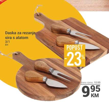 Daska za rezanje sira s alatom