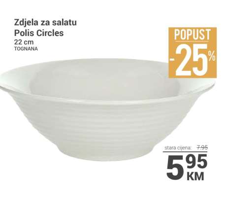 Zdjela za salatu Polis Circles