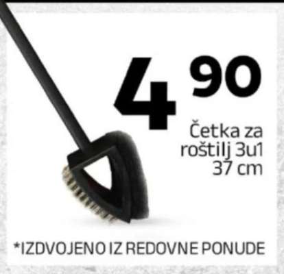 Četka za roštilj 3u1 37 cm