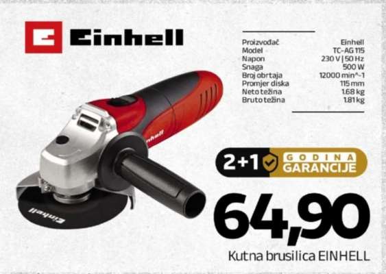 Kutna brusilica EINHELL