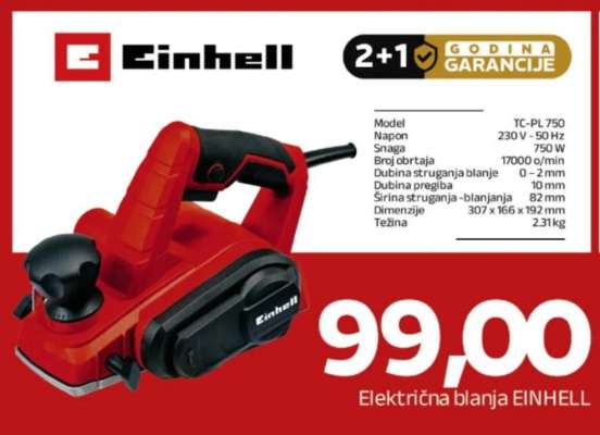 Električna blanja EINHELL