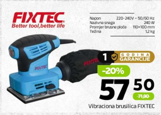 Vibraciona brusilica FIXTEC