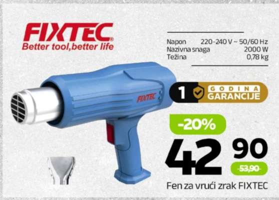 Fen za vrući zrak FIXTEC
