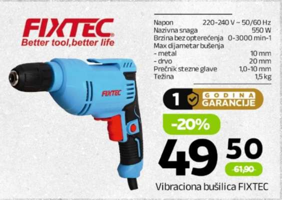 Vibraciona bušilica FIXTEC