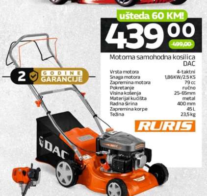 Motorna samohodna kosilica DAC