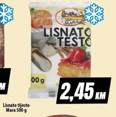 Lisnato tijesto Mara 500 g