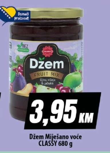 Džem Miješano voće CLASSY 680 g