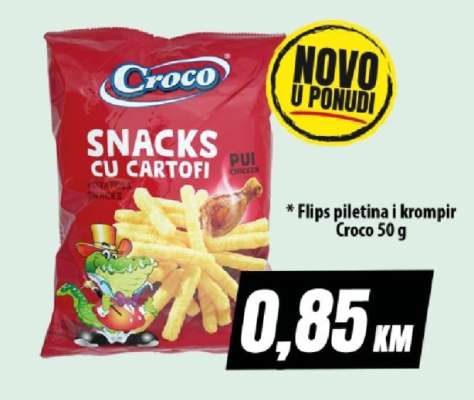 Flips piletina i krompir Croco 50 g