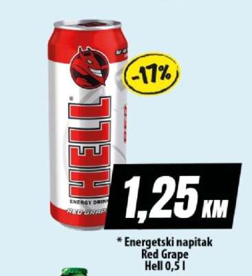 Energetski napitak Red Grape Hell 0,5 l