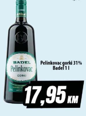 Pelinkovac gorki 31% Badel 1 l