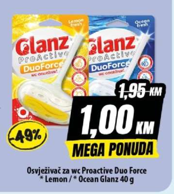 Osvježivač za wc Proactive Duo Force
