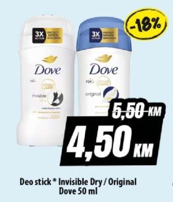 Deo stick * Invisible Dry / Original Dove 50 ml