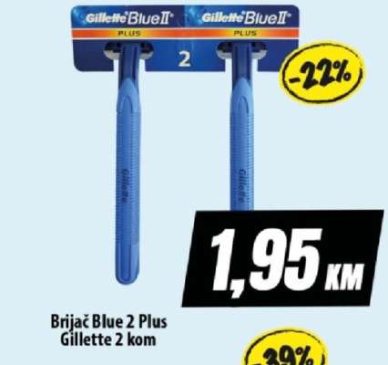 Brijač Blue 2 Plus Gillette 2 kom