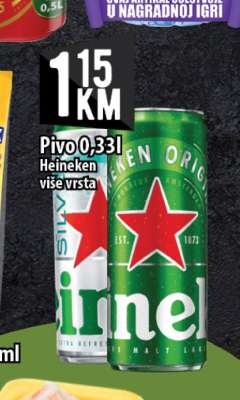 Pivo 0,33L Heineken