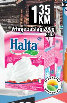 Halta Vrhnje za šlag 200g