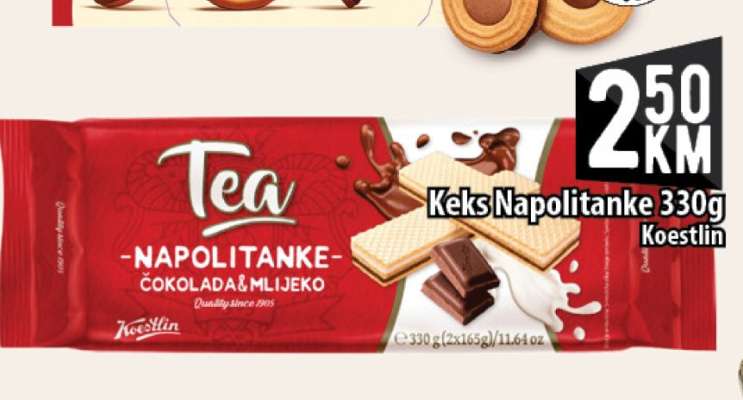Keks Napolitanke 330g Koestlin