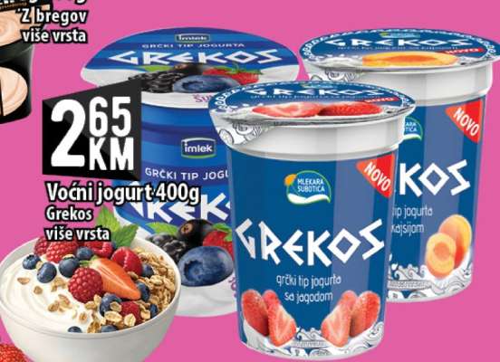 Voćni jogurt 400g Grekos