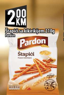 Pardon Štapići sa kikirikijem 210g