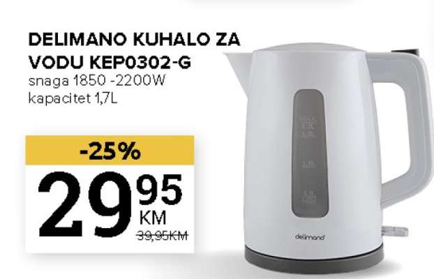 DELIMANO KUHALO ZA VODU KEP0302-G