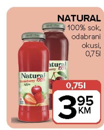 NATURAL 100% sok