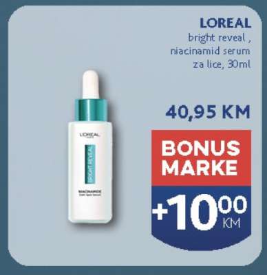 LOREAL bright reveal, niacinamid serum