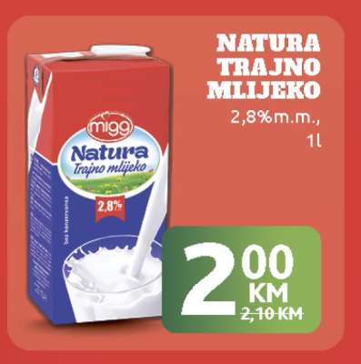 Natura Trajno Mlijeko