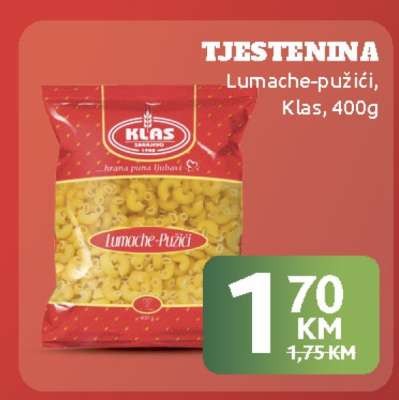 Tjestenina Lumache-pužići