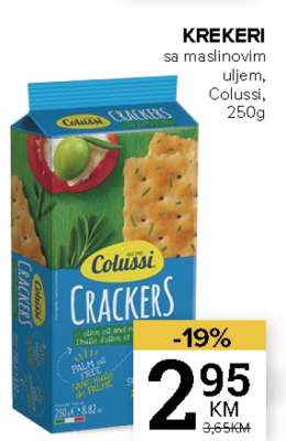 Krekeri sa maslinovim uljem, Colussi, 250g