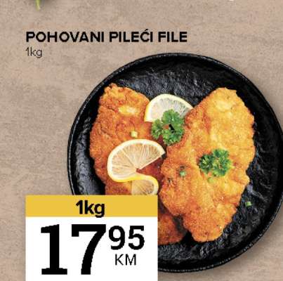 Pohovani pileći file