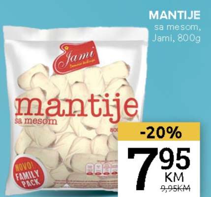 Mantije sa mesom, Jami, 800g