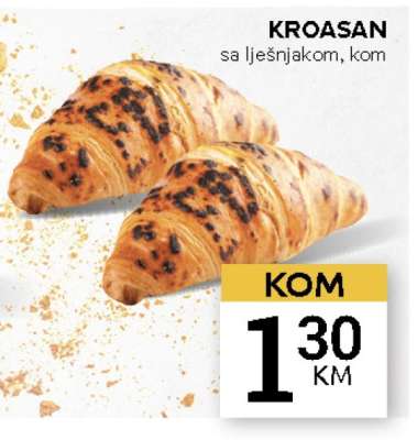 Kroasan sa lješnjakom
