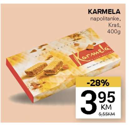 KARMELA napolitanke, Kraš, 400g