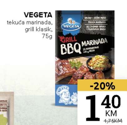 VEGETA tekuća marinada, grill klasik, 75g