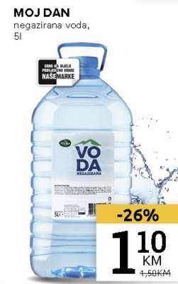 MOJ DAN negazirana voda, 5l