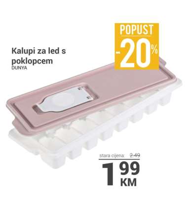 Kalupi za led s poklopcem