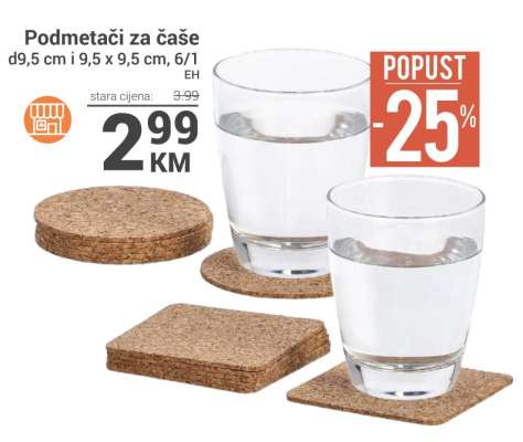 Podmetači za čaše