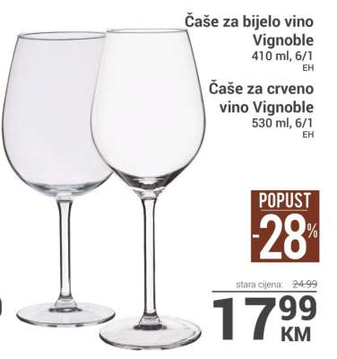 Čaše za vino Vignoble