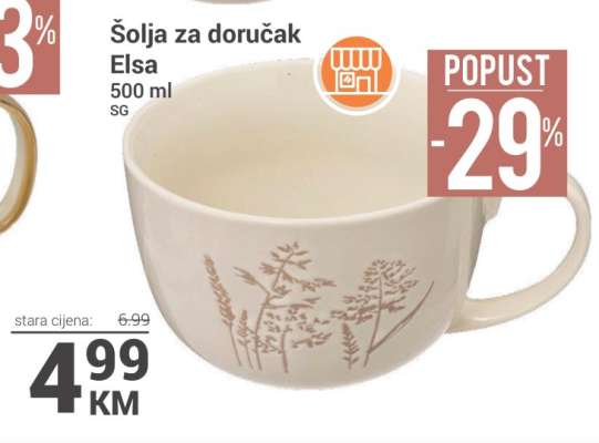 Šolja za doručak Elsa