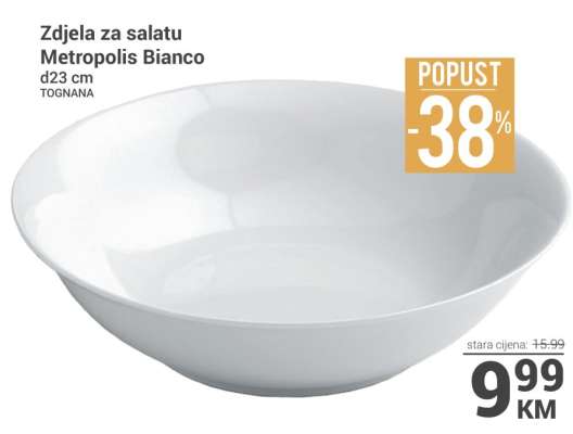 Zdjela za salatu Metropolis Bianco