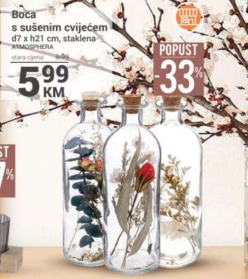 Boca s sušenim cvijećem