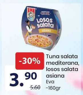 Tuna salata mediterana, losos salata asiana