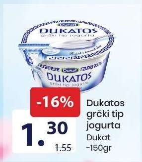 Dukatos grčki tip jogurta