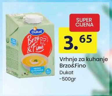Vrhnje za kuhanje Brzo&Fino