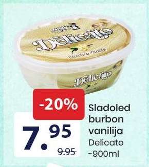 Sladoled burbon vanilija Delicato